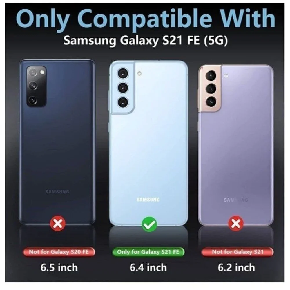 LEYI Compatible for Samsung S21 FE 5G Case